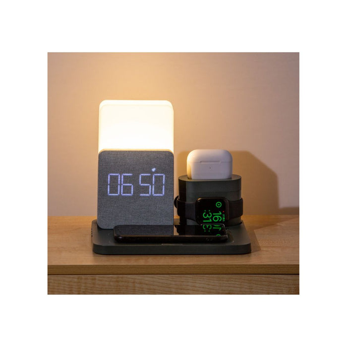 ATELIER Digital Clock with Wireless Charger