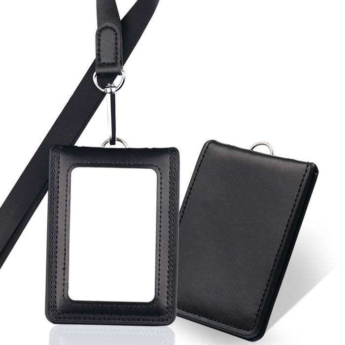 GENTRY Leather Triple-sided Badge Holder