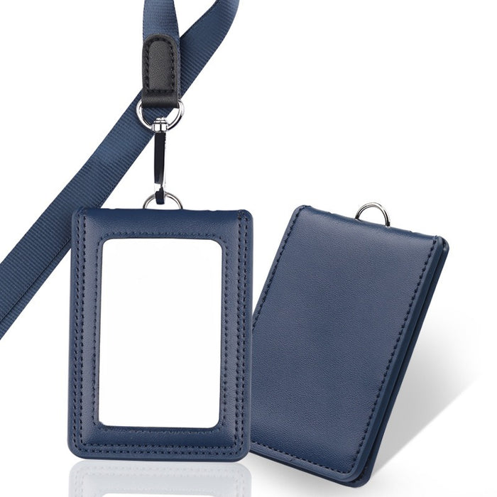 GENTRY Leather Triple-sided Badge Holder